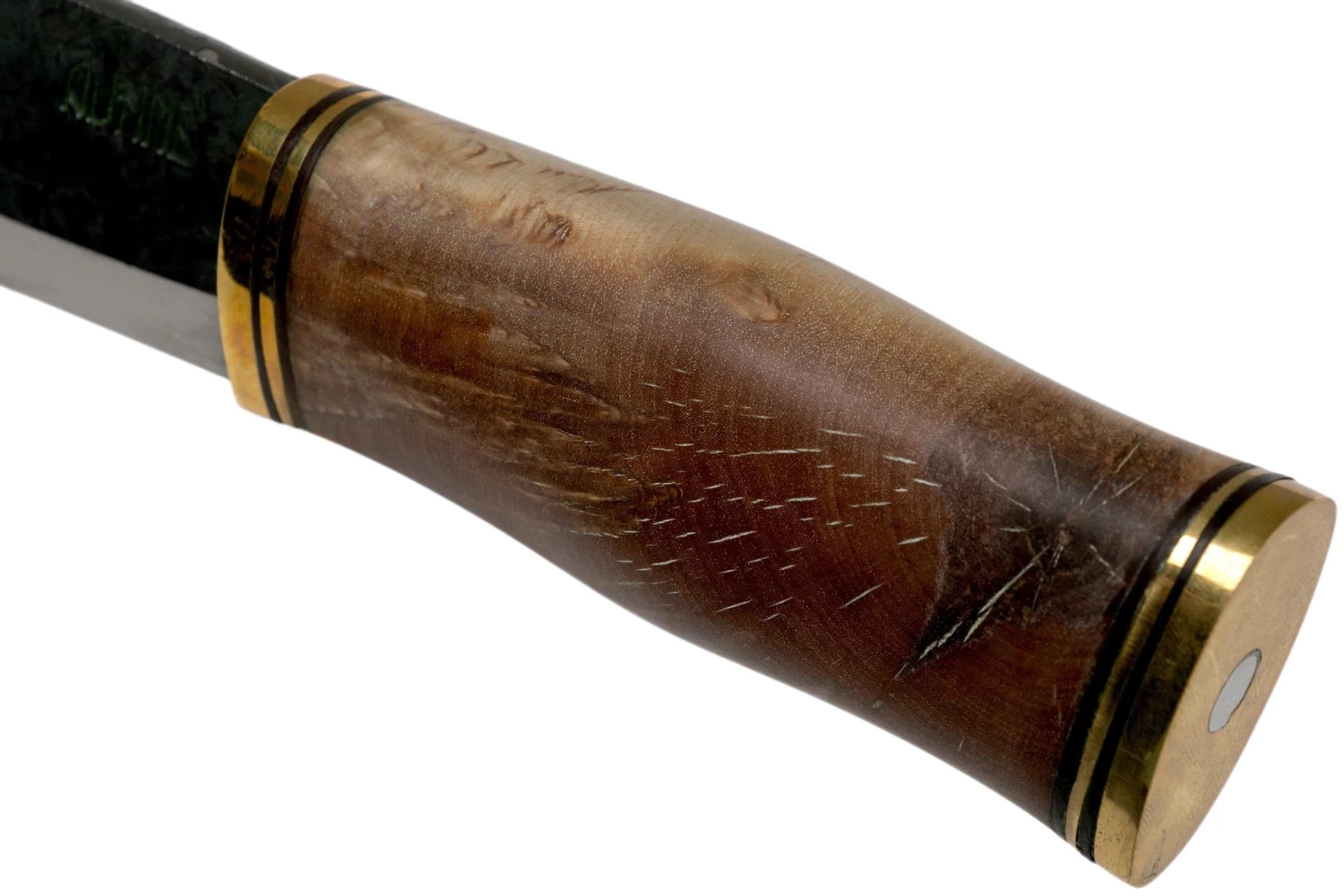 Autine Leuku, Curly Birch, Brut De Forge D2, Couteau Outdoor 7 Autine Leuku, Curly Birch, Brut De Forge D2, Couteau Outdoor – Image 5