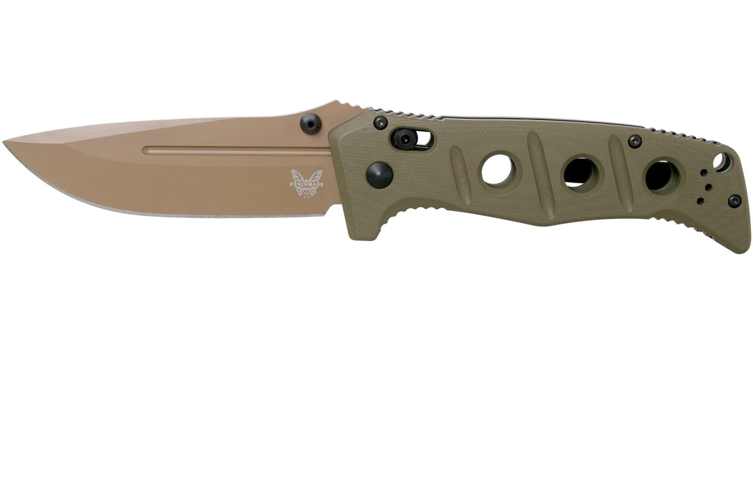 Benchmade 275FE-2 Sibert Adamas OD Green G10, Flat Earth Couteau De Poche, Shane Sibert Design 3 Benchmade 275FE-2 Sibert Adamas OD Green G10, Flat Earth Couteau De Poche, Shane Sibert Design