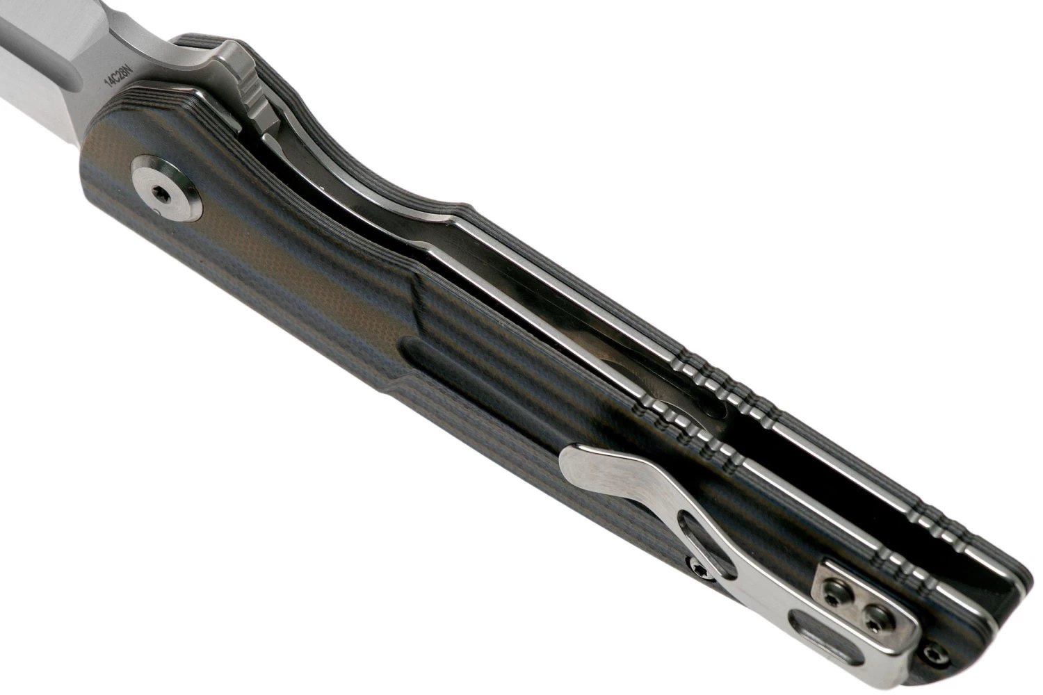 Bestech Fin BG34D-1 Satin, Black-Blue-Brown G10 Couteau De Poche 7 Bestech Fin BG34D-1 Satin, Black-Blue-Brown G10 Couteau De Poche – Image 5