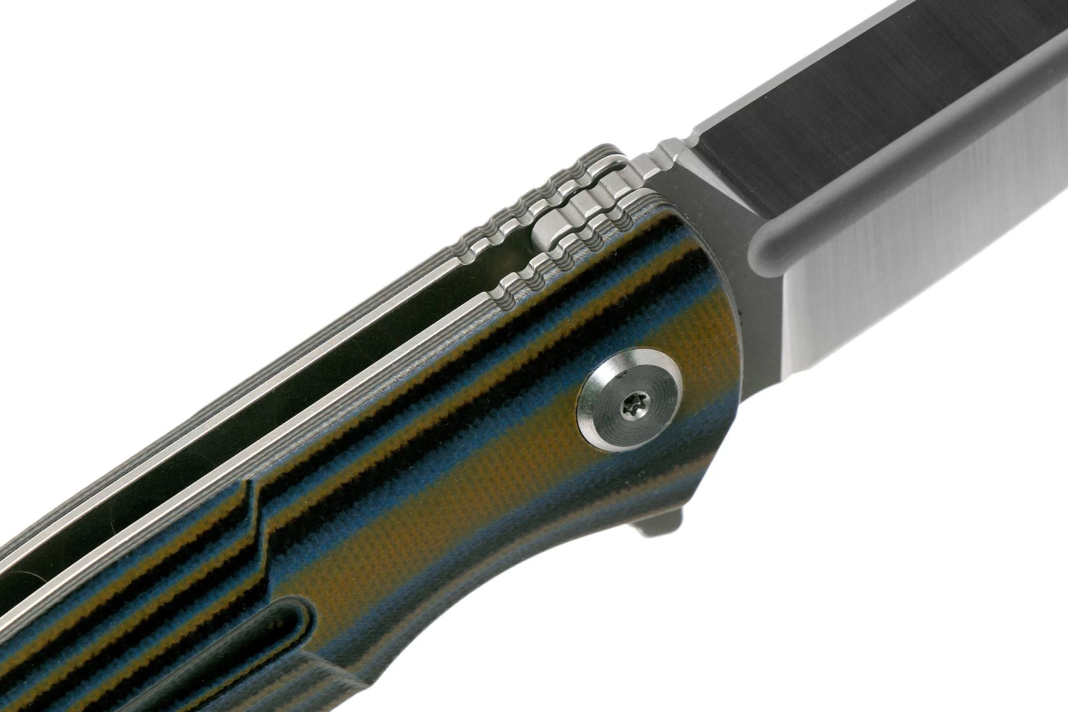 Bestech Fin BG34D-1 Satin, Black-Blue-Brown G10 Couteau De Poche 8 Bestech Fin BG34D-1 Satin, Black-Blue-Brown G10 Couteau De Poche – Image 6