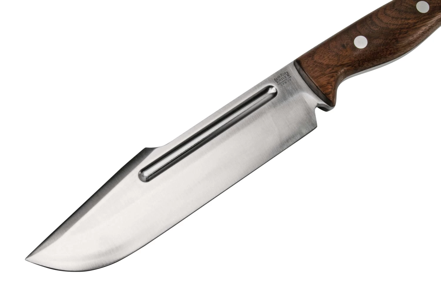 Bark River Bravo Tope Recon CPM 3V Walnut Burl Rampless Couteau De Survie 5 Bark River Bravo Tope Recon CPM 3V Walnut Burl Rampless Couteau De Survie – Image 3