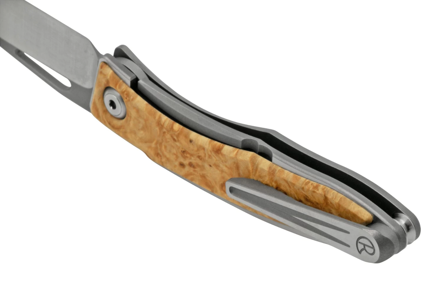 Chris Reeve Mnandi Box Elder Burl Inlay MNA-1008 Couteau De Gentleman 6 Chris Reeve Mnandi Box Elder Burl Inlay MNA-1008 Couteau De Gentleman – Image 4