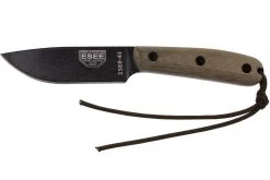 ESEE Model 4HM Couteau Bushcraft Modified Handle, Etui En Cuir
