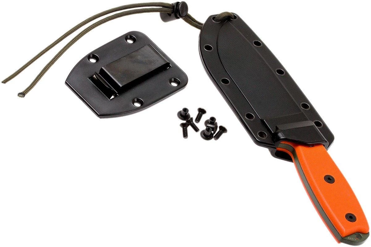 ESEE Model 4 OD Blade, Orange Handle 4P-OD Avec étui + Clip 9 ESEE Model 4 OD Blade, Orange Handle 4P-OD Avec étui + Clip – Image 7