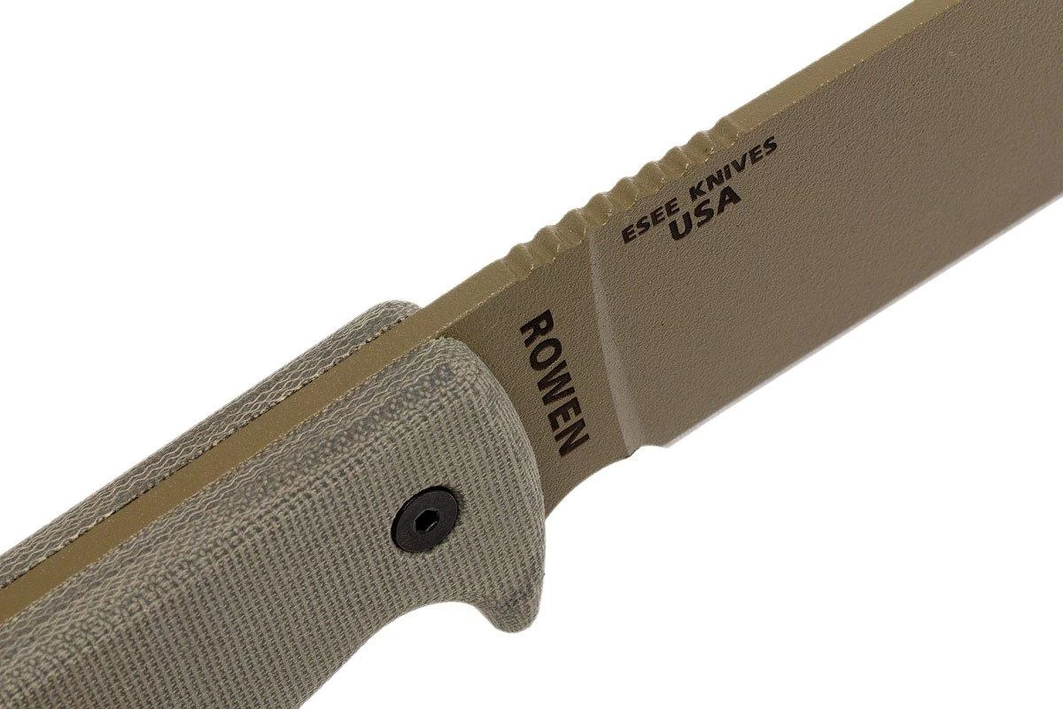 ESEE Model 6 Desert Tan Blade 6P-DE Couteau De Survie Avec étui Zytel + Clip Ceinture 7 ESEE Model 6 Desert Tan Blade 6P-DE Couteau De Survie Avec étui Zytel + Clip Ceinture – Image 5