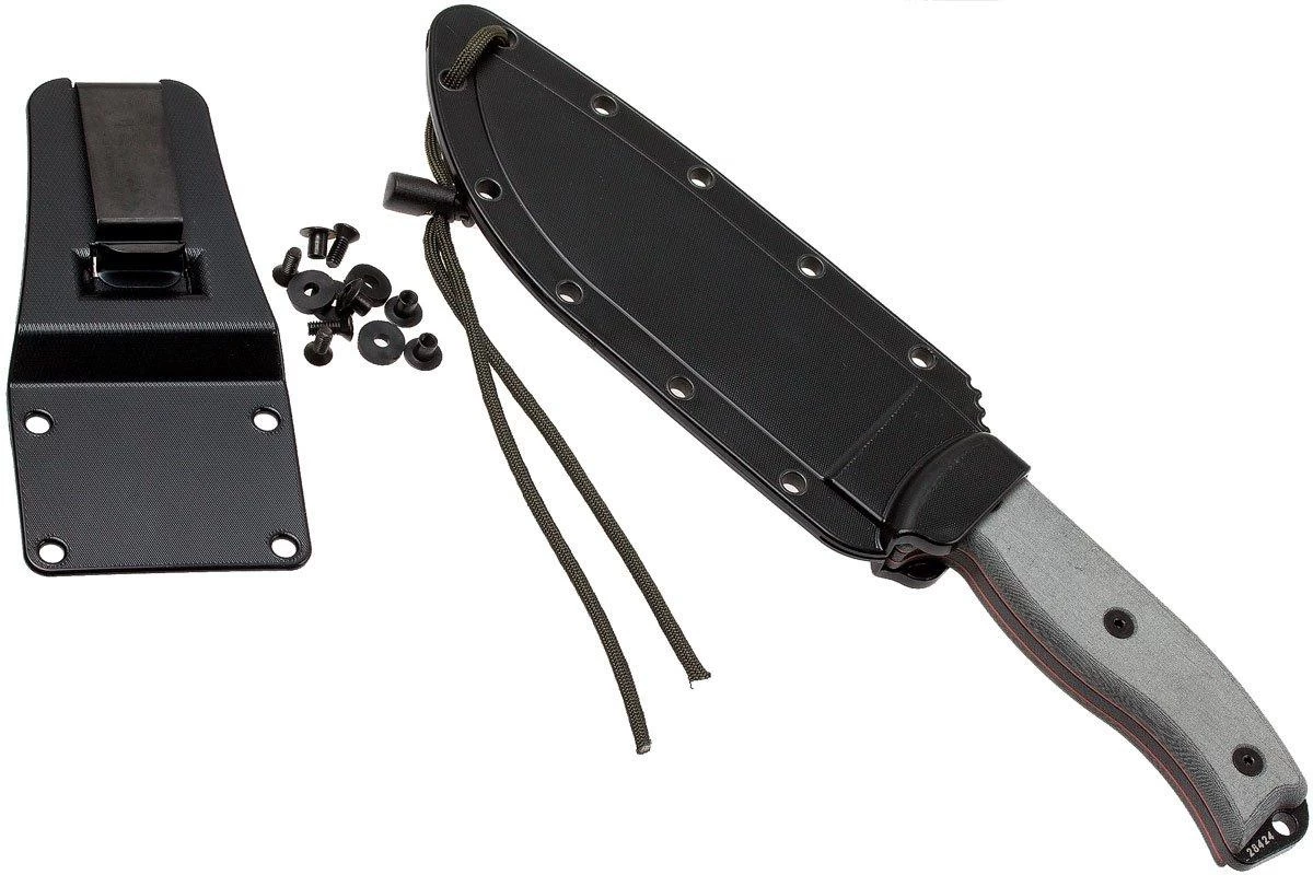 ESEE Model 6 Serrated 6S Couteau De Survie Avec étui Noir + Clip Ceinture 9 ESEE Model 6 Serrated 6S Couteau De Survie Avec étui Noir + Clip Ceinture – Image 7