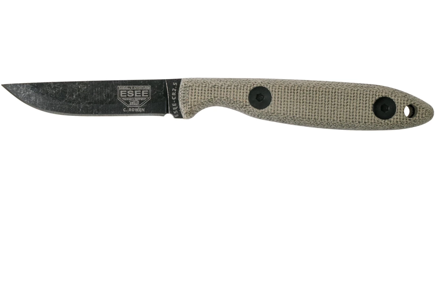 ESEE Camp-Lore CR 2.5 Black Oxide Coating Couteau Fixe, Cody Rowen Design 2 ESEE Camp-Lore CR 2.5 Black Oxide Coating Couteau Fixe, Cody Rowen Design