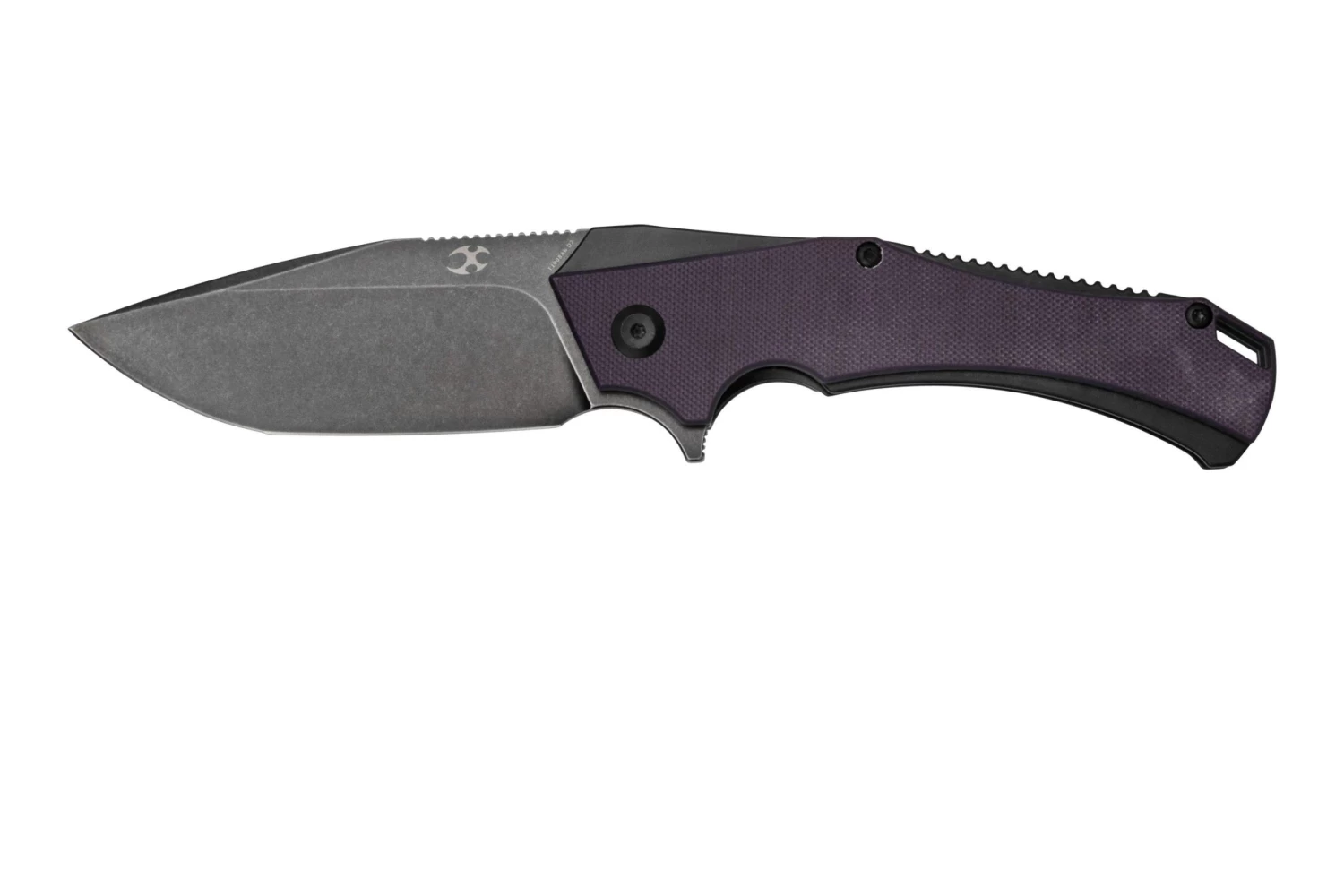 Kansept Hellx T1008A6 Blackwashed, Purple G10 Couteau De Poche, Mikkel WIllumsen Design 3 Kansept Hellx T1008A6 Blackwashed, Purple G10 Couteau De Poche, Mikkel WIllumsen Design