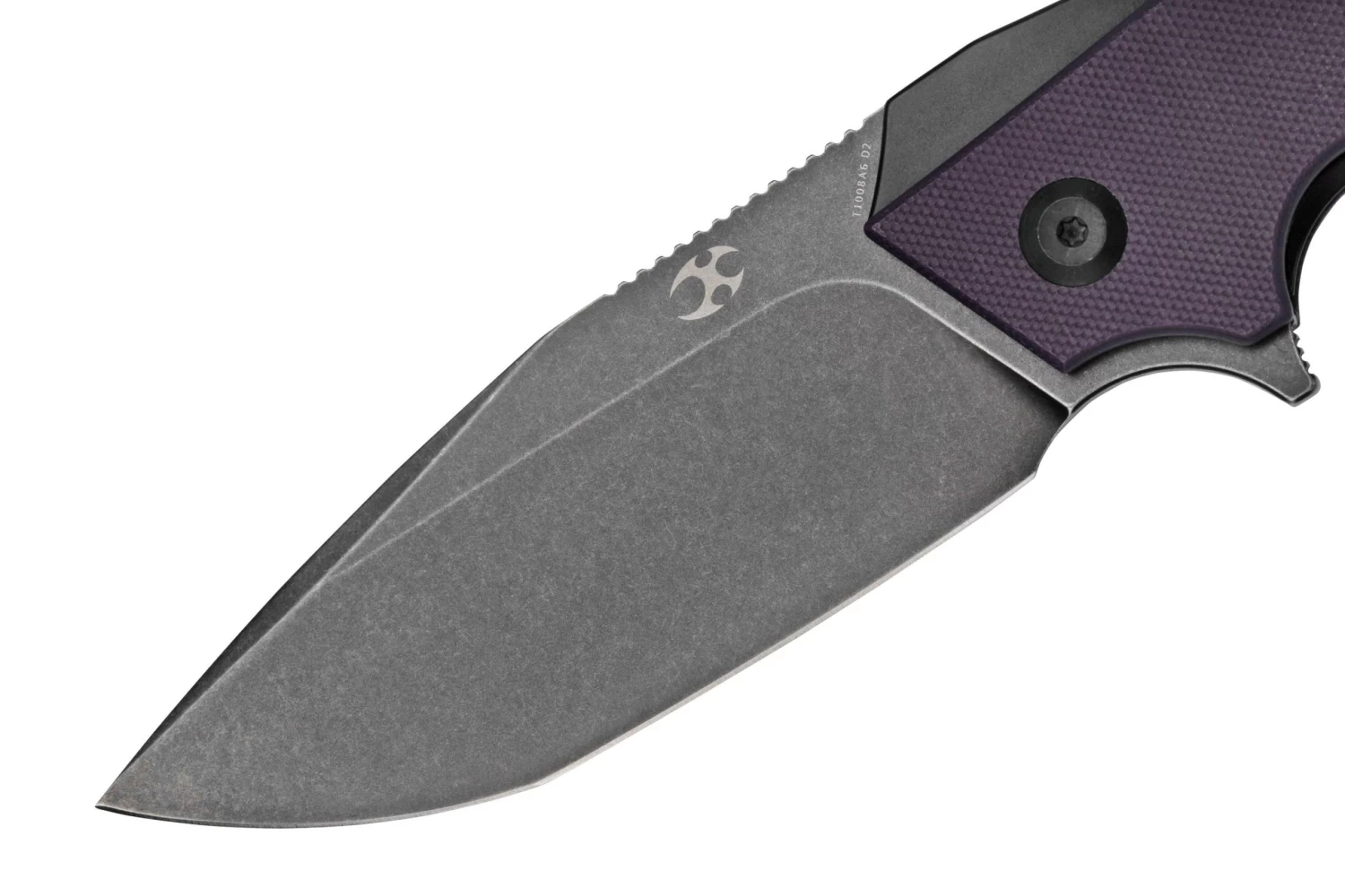 Kansept Hellx T1008A6 Blackwashed, Purple G10 Couteau De Poche, Mikkel WIllumsen Design 5 Kansept Hellx T1008A6 Blackwashed, Purple G10 Couteau De Poche, Mikkel WIllumsen Design – Image 3