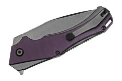 Kansept Hellx T1008A6 Blackwashed, Purple G10 Couteau De Poche, Mikkel WIllumsen Design 13 Kansept Hellx T1008A6 Blackwashed, Purple G10 Couteau De Poche, Mikkel WIllumsen Design -Couteaux Soldes KST1008A6 04 kansept