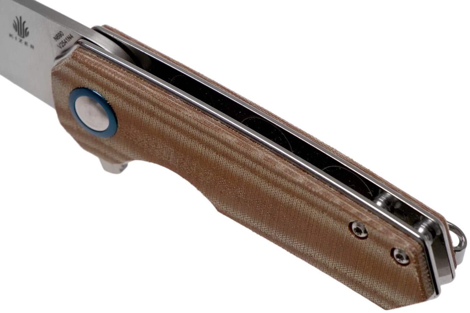 Kizer Lieb V2541N4 Brown Micarta Couteau De Poche, Azo Design 9 Kizer Lieb V2541N4 Brown Micarta Couteau De Poche, Azo Design – Image 7