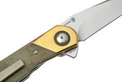 Kizer Comet V3614C1 Brass & Green Micarta, Couteau De Poche 12 Kizer Comet V3614C1 Brass & Green Micarta, Couteau De Poche -Couteaux Soldes KZV3614C1 05 kizer