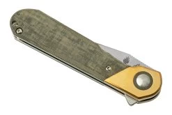 Kizer Comet V3614C1 Brass & Green Micarta, Couteau De Poche 13 Kizer Comet V3614C1 Brass & Green Micarta, Couteau De Poche -Couteaux Soldes KZV3614C1 06 kizer