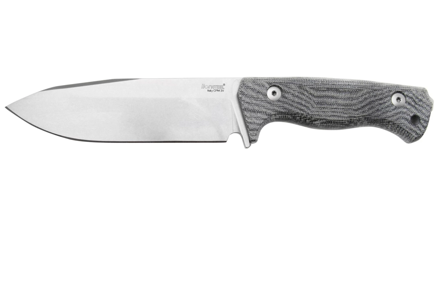 Lionsteel T6 Satin, Black Canvas Micarta T6-CVB Couteau Fixe 3 Lionsteel T6 Satin, Black Canvas Micarta T6-CVB Couteau Fixe