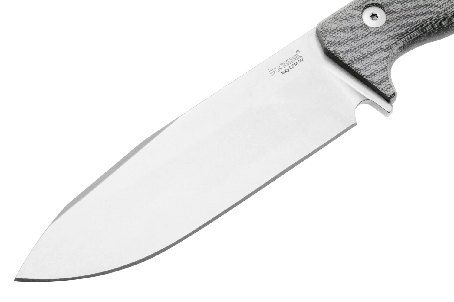Lionsteel T6 Satin, Black Canvas Micarta T6-CVB Couteau Fixe 5 Lionsteel T6 Satin, Black Canvas Micarta T6-CVB Couteau Fixe – Image 3