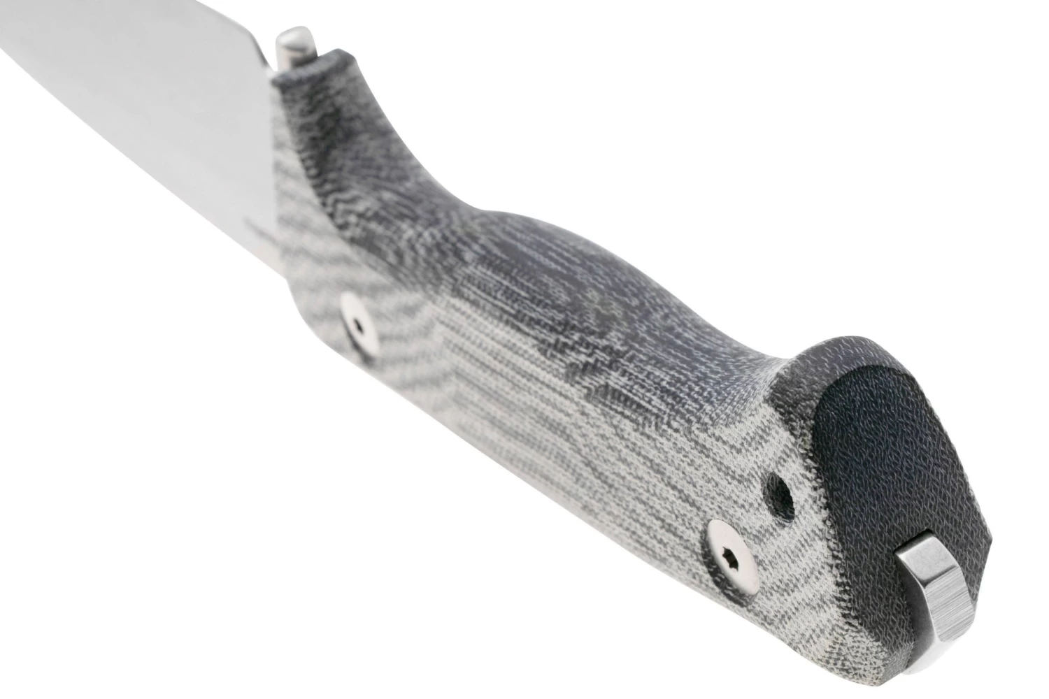 Lionsteel T6 Satin, Black Canvas Micarta T6-CVB Couteau Fixe 6 Lionsteel T6 Satin, Black Canvas Micarta T6-CVB Couteau Fixe – Image 4