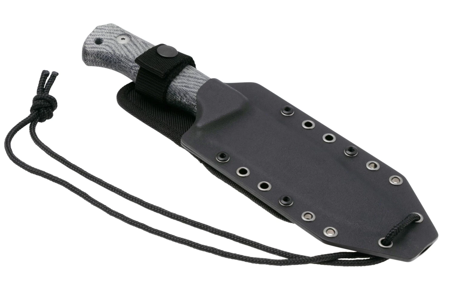 Lionsteel T6 Satin, Black Canvas Micarta T6-CVB Couteau Fixe 8 Lionsteel T6 Satin, Black Canvas Micarta T6-CVB Couteau Fixe – Image 6