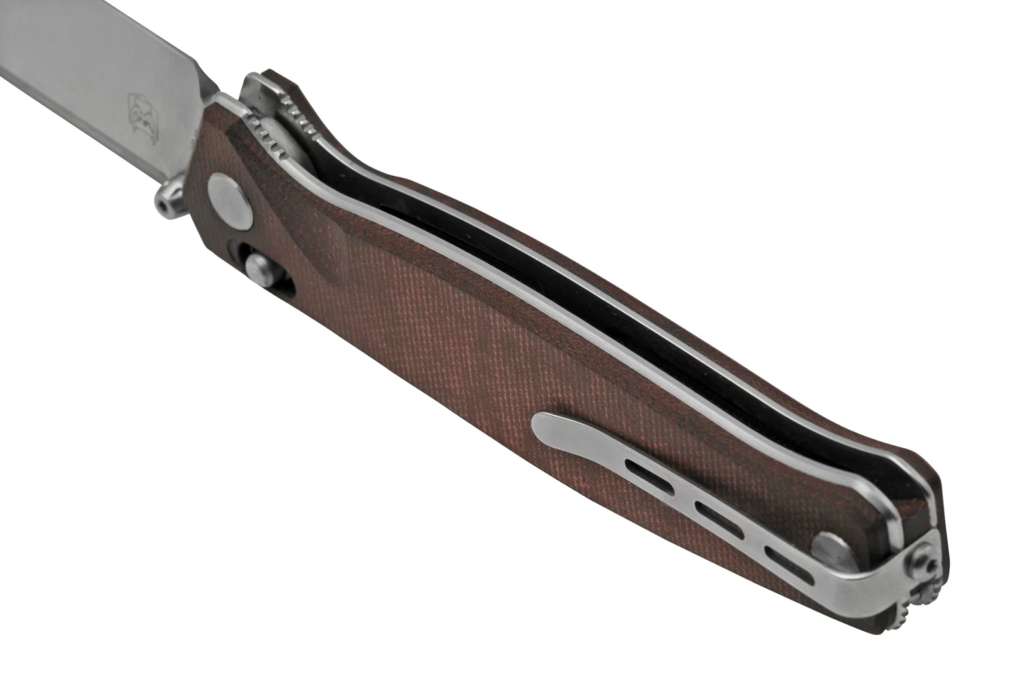 Real Steel Huginn 7653RM Red Micarta, Couteau De Poche Knivesandtools Exclusive 6 Real Steel Huginn 7653RM Red Micarta, Couteau De Poche Knivesandtools Exclusive – Image 4