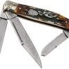 Rough Ryder Stockman Cinnamon Stag RR2160 Damascus Slipjoint Couteau De Poche 2 Rough Ryder Stockman Cinnamon Stag RR2160 Damascus Slipjoint Couteau De Poche -Couteaux Soldes RY2160 01 rough ryder