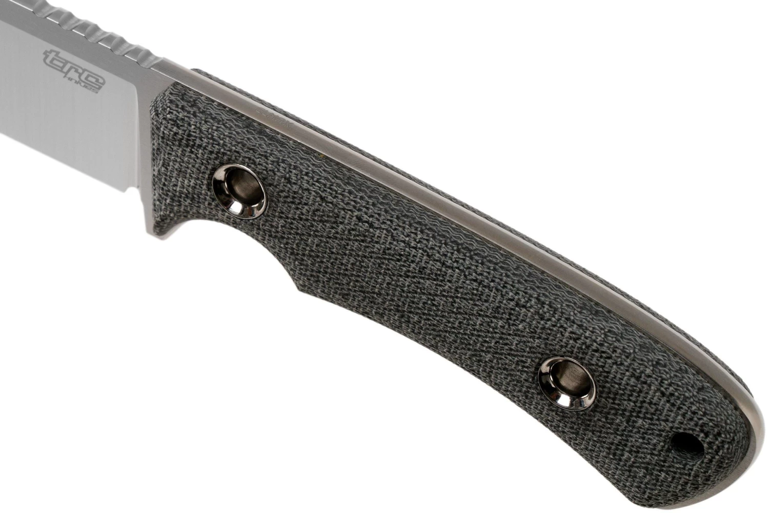 TRC Knives South Pole, Elmax, Black Canvas Micarta, Couteau De Survie 7 TRC Knives South Pole, Elmax, Black Canvas Micarta, Couteau De Survie – Image 5