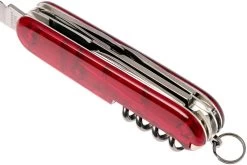 Victorinox Climber Rouge Transparent 1.3703.T Couteau Suisse 11 Victorinox Climber Rouge Transparent 1.3703.T Couteau Suisse -Couteaux Soldes VT1 3703 T 04 victorinox vt1 3703 t 04