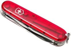 Victorinox Climber Rouge Transparent 1.3703.T Couteau Suisse 12 Victorinox Climber Rouge Transparent 1.3703.T Couteau Suisse -Couteaux Soldes VT1 3703 T 05 victorinox vt1 3703 t 05